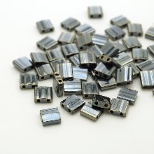TL464-미유키 틸라비즈 TILA Beads 5x5 메탈릭/헤마타이트블랙(3g)
