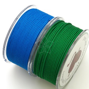 WR69-얇은 자가드 목걸이끈 팔찌끈 1.5mm 팔찌줄 목걸이줄 재료 블루&amp;그린(1m)