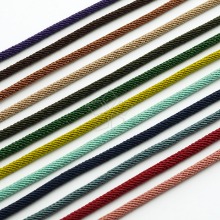 WR23-자가드 팔찌끈 3mm 라운드 굵은 목걸이줄 팔찌줄 재료 B 컬러계열(1 미터)
